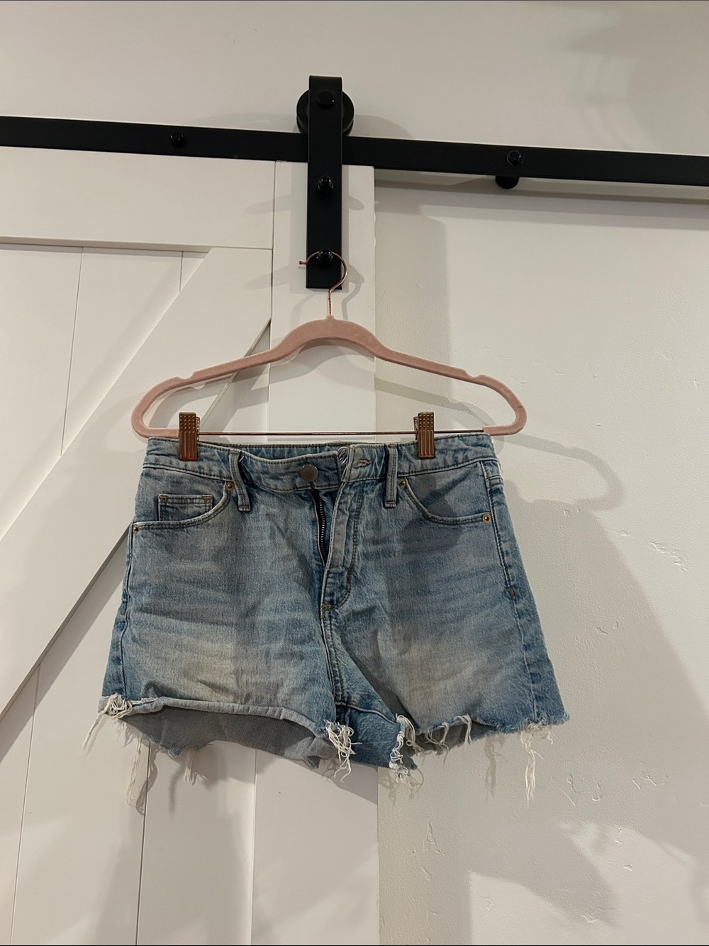 Universal Thread Light Blue Distressed Denim Cutoff Shorts
